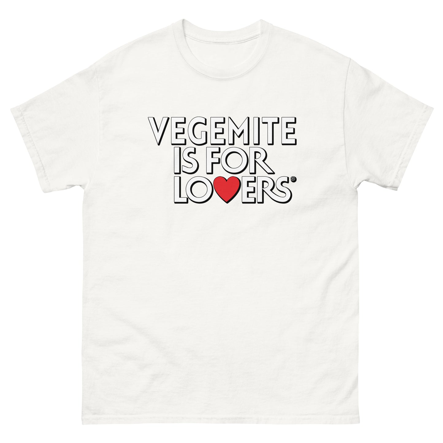 vegemite is for lovers design printed on tshirt by Mcbarge shirts