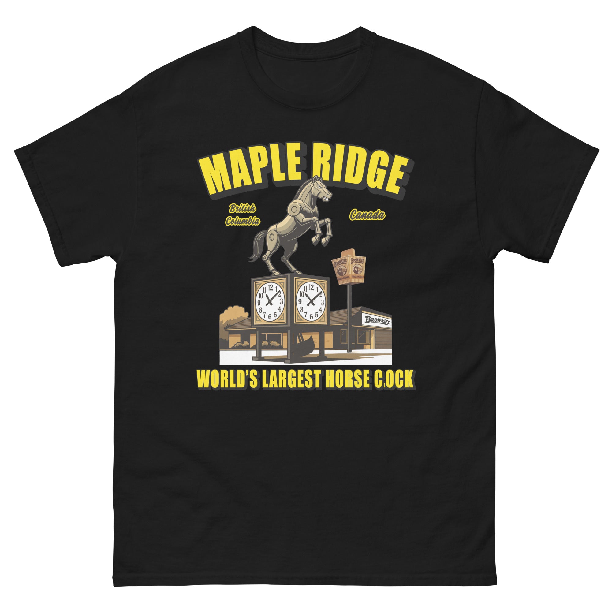 Maple Ridge World's Largest Horse Clock T-Shirt – McBarge